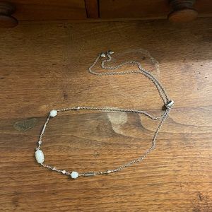 Kendra Scott Maddie Necklace - adjustable silver